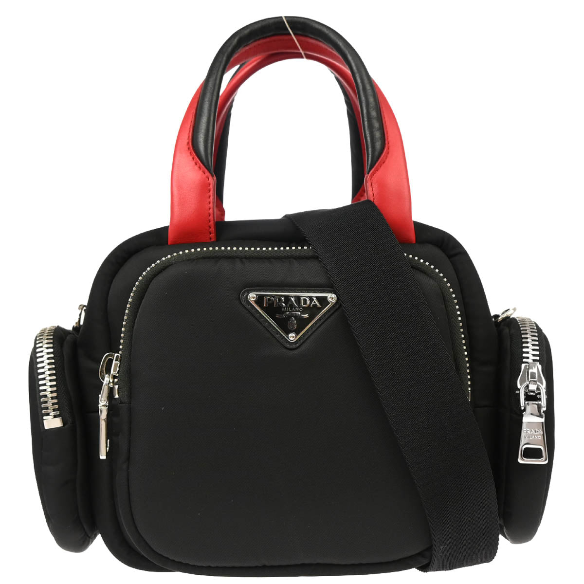 Prada Black Nylon 2way Shoulder Tote Handbag