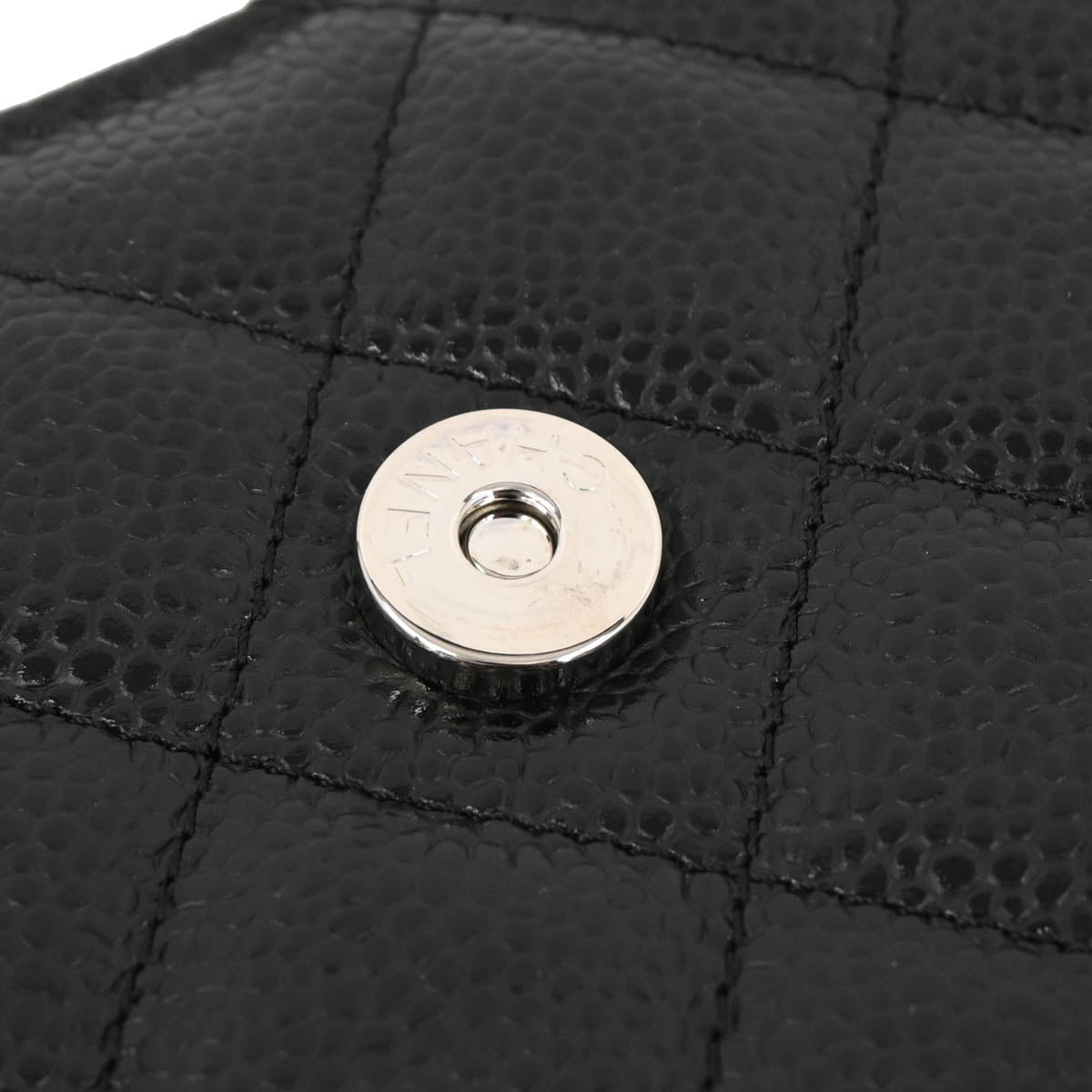 Chanel 2019 Black Caviar Classic WOC Shoulder Wallet Bag
