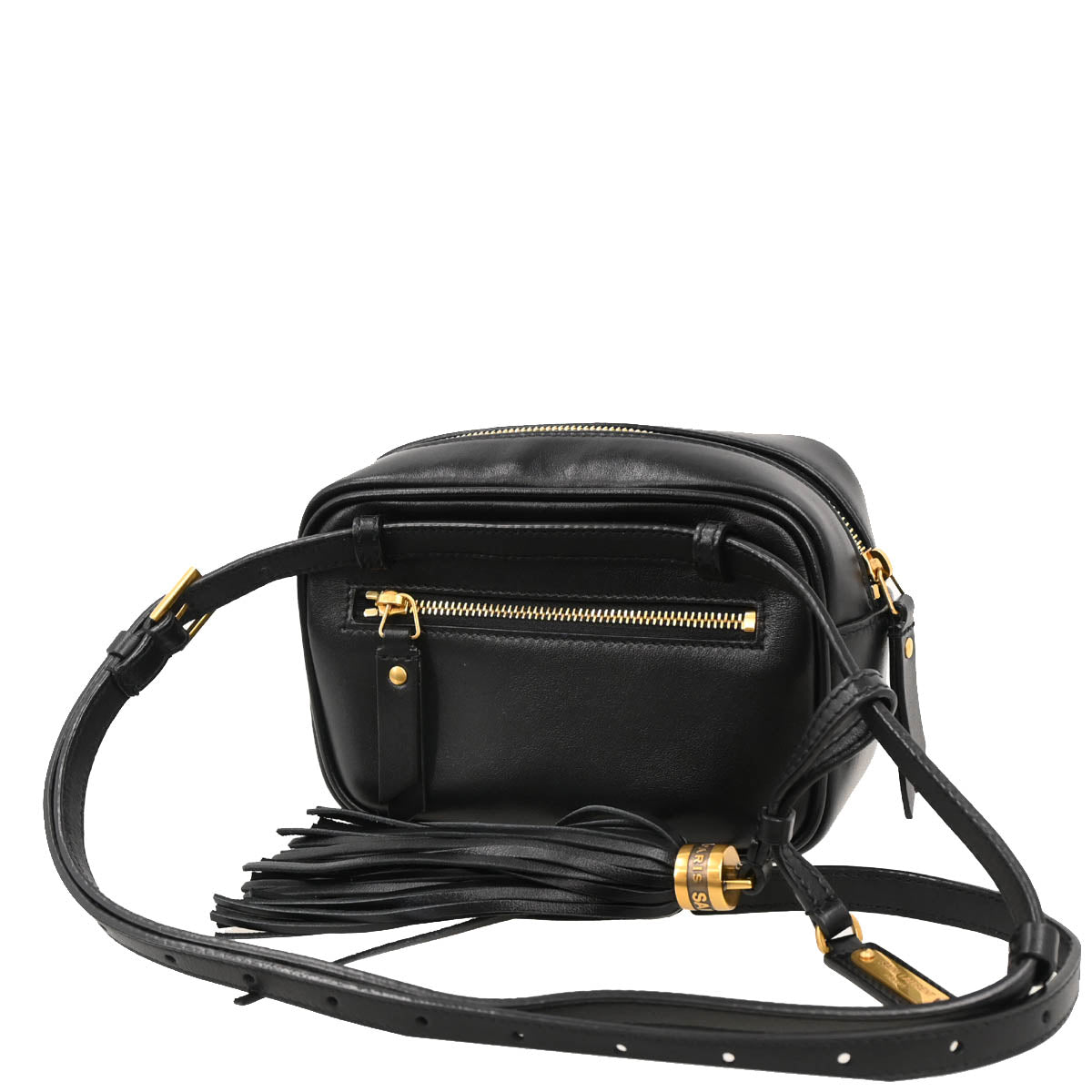Saint Laurent Black Leather Lou Waist Bum Bag