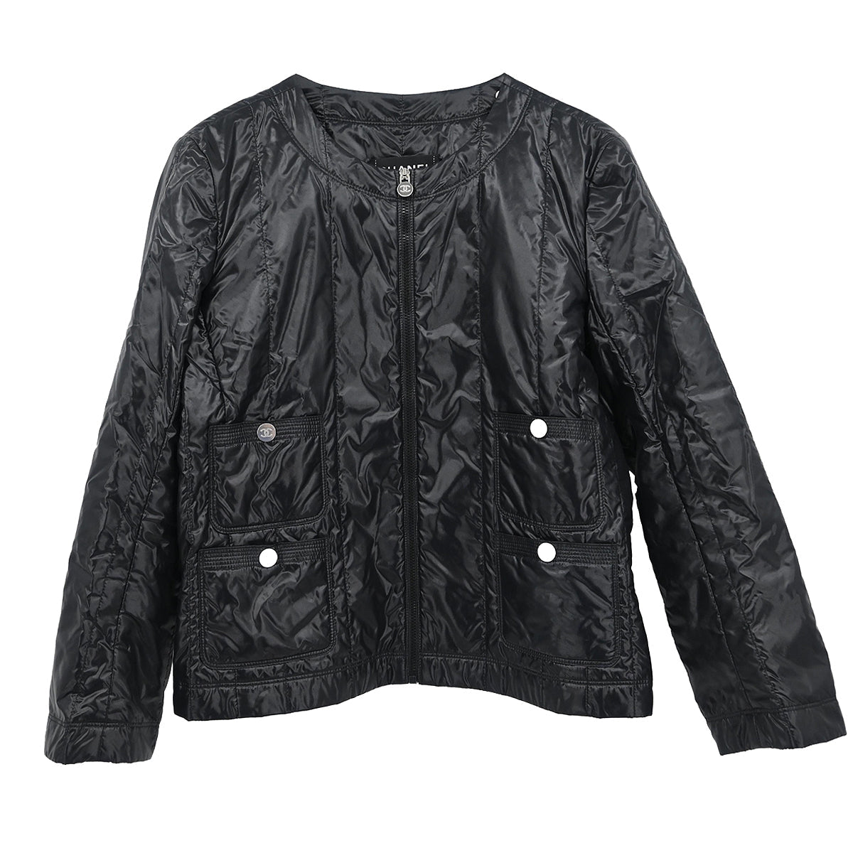 Chanel 2012 Zip Up Jacket Black #36