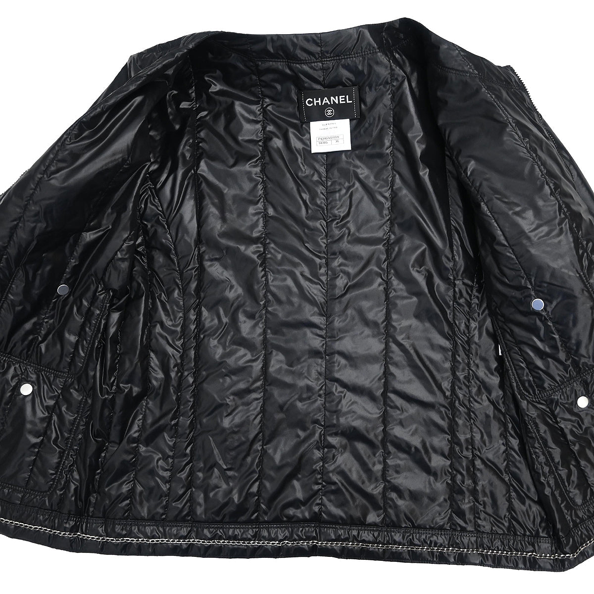 Chanel 2012 Zip Up Jacket Black #36