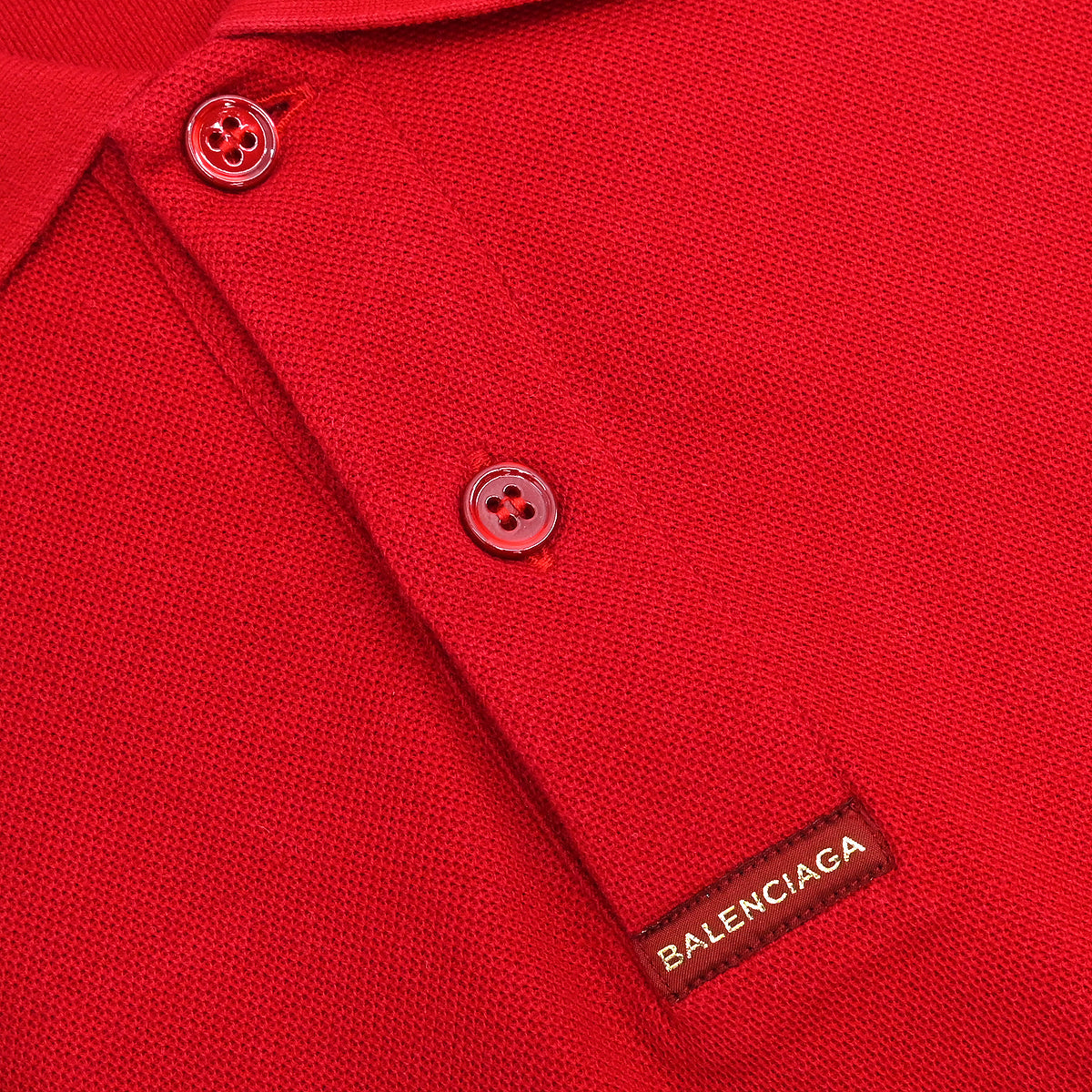 Balenciaga 2017 Polo Shirt Red #S