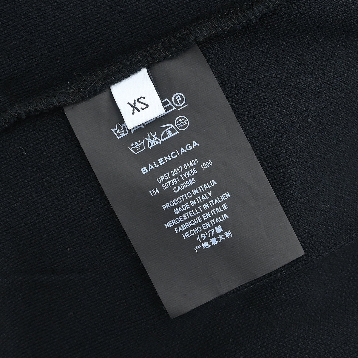 Balenciaga 2017 Polo Shirt Black #XS