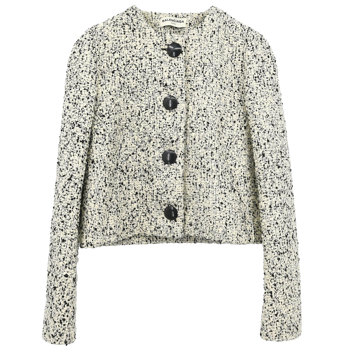 Balenciaga 2015 Collarless Jacket White #34