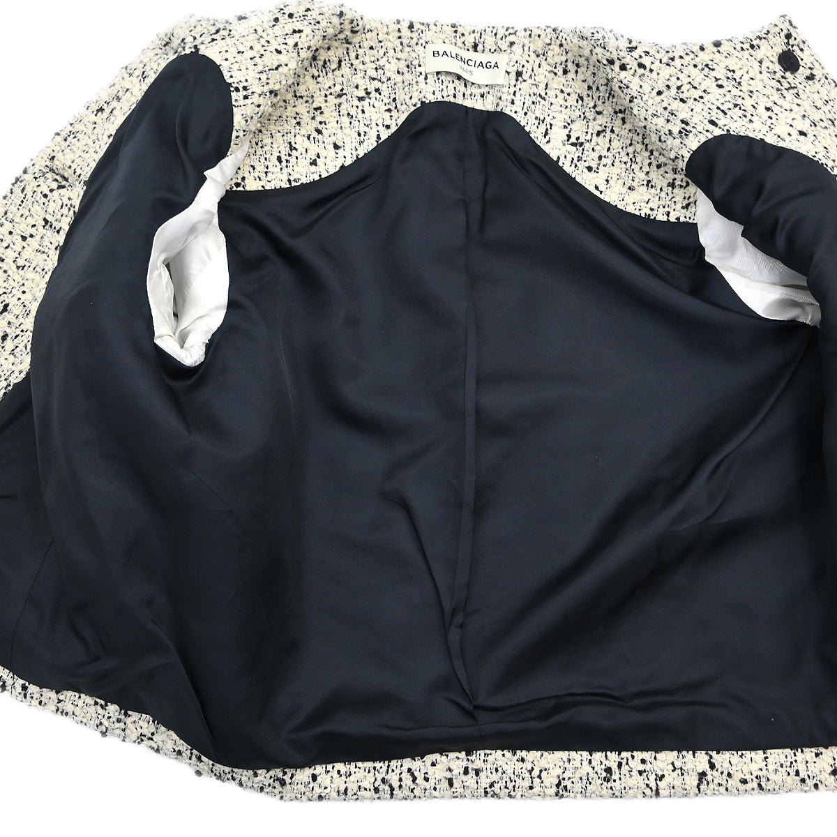 Balenciaga 2015 Collarless Jacket White #34