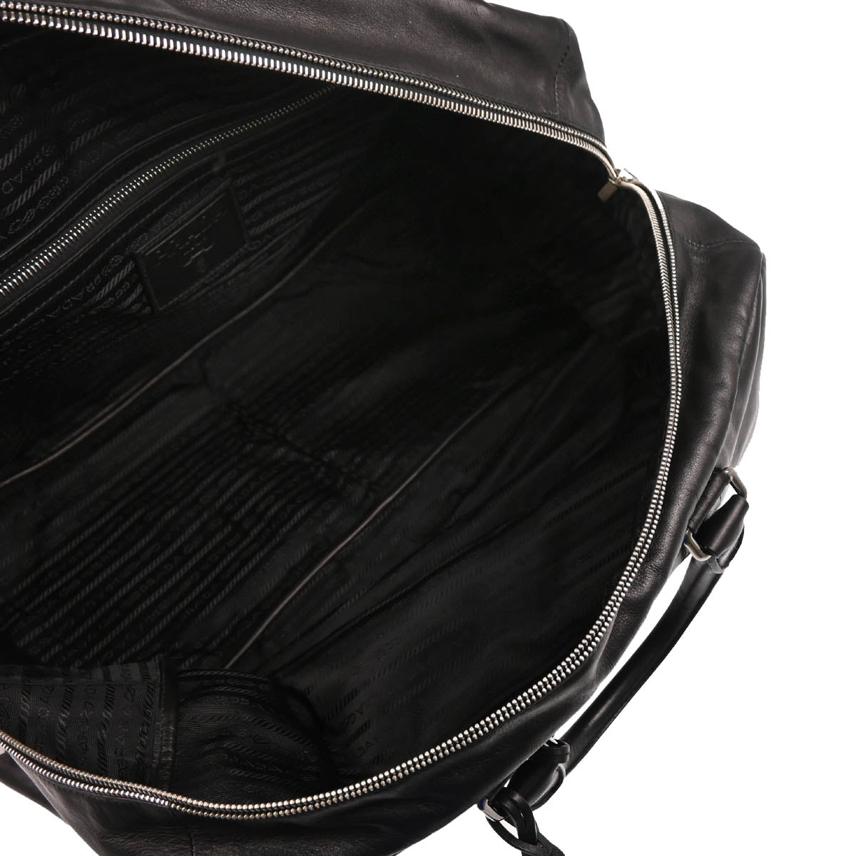 Prada 2010 Black Leather 2way Shoulder Handbag
