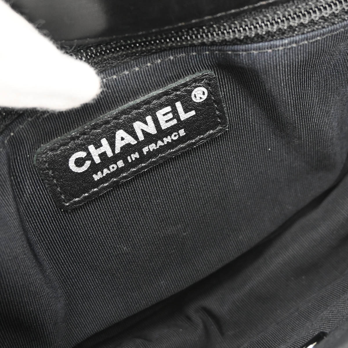 Chanel 2013-2014 Black Lambskin Small Hula Hoop Handbag