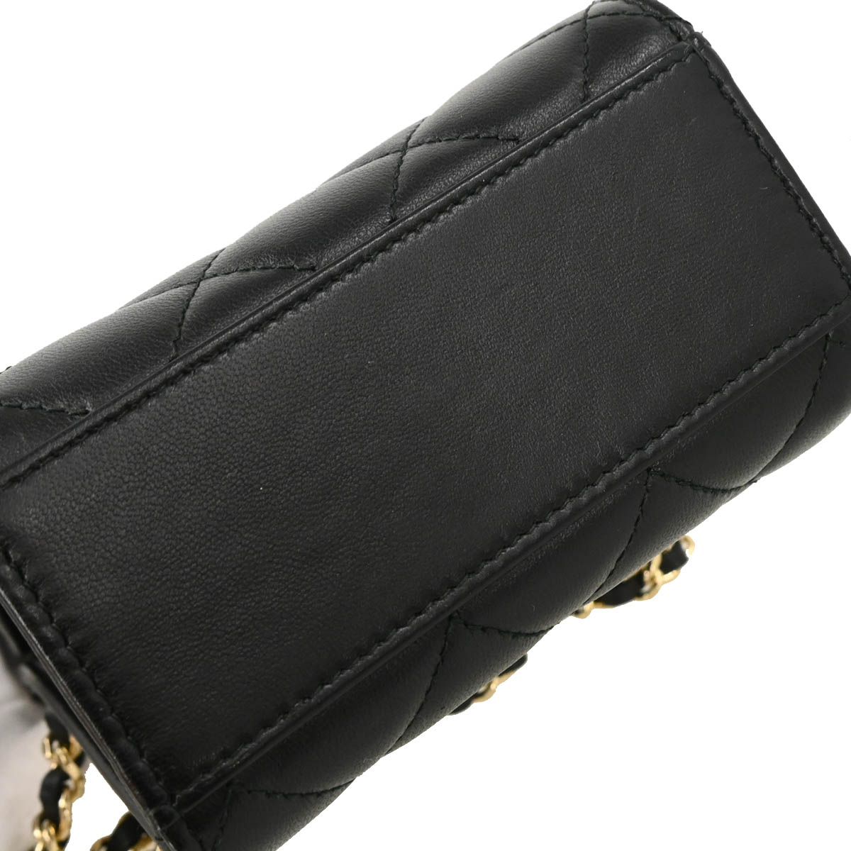 Chanel 2016-2017 Black Lambskin Trendy CC Phone Holder Crossbody Bag