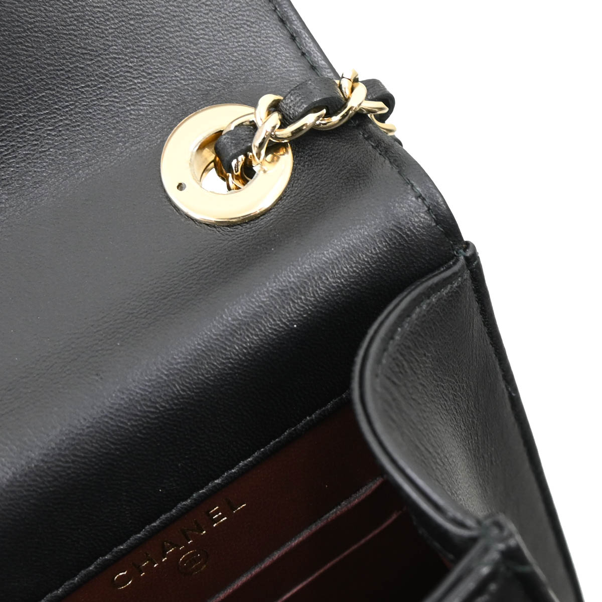 Chanel 2016-2017 Black Lambskin Trendy CC Phone Holder Crossbody Bag