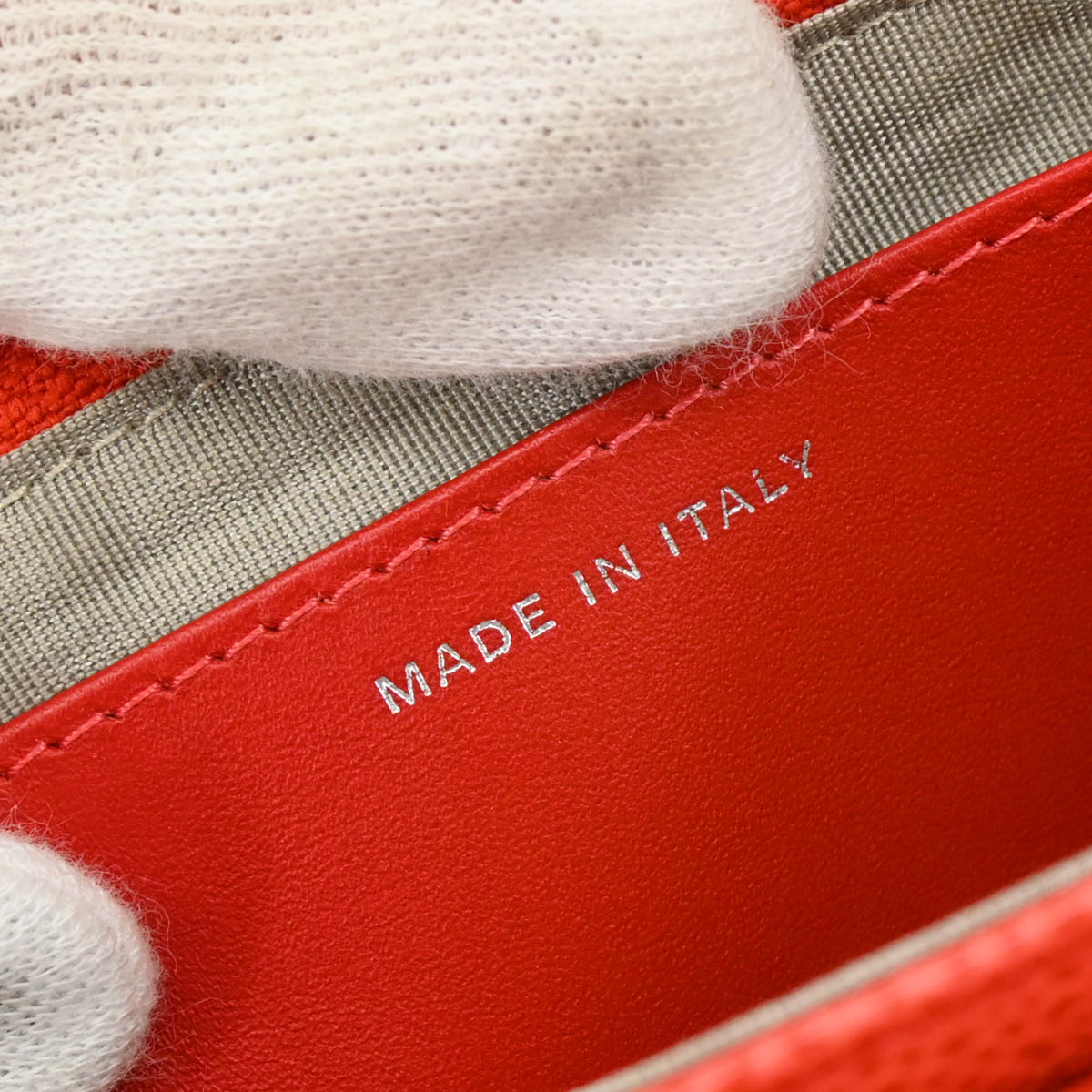 Chanel 2013-2014 Red Caviar Half Moon WOC Shoulder Wallet Bag