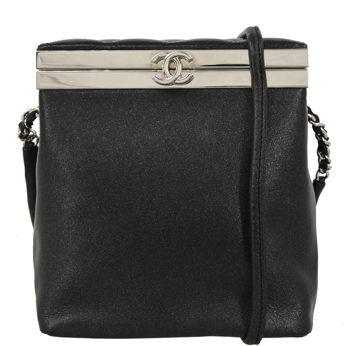 Chanel 2016-2017 Calfskin Lambskin Vanity Shoulder Bag