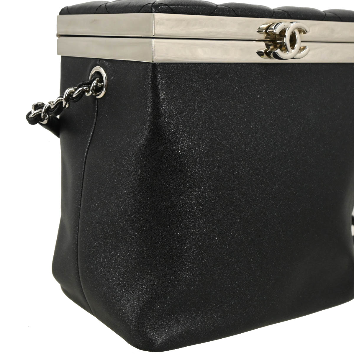 Chanel 2016-2017 Calfskin Lambskin Vanity Shoulder Bag