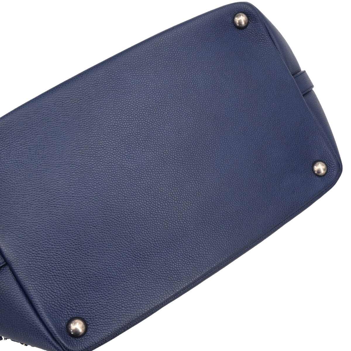 Chanel 2016-2017 Navy Tweed Caviar Airline 2way Shoulder Bowling Bag Handbag