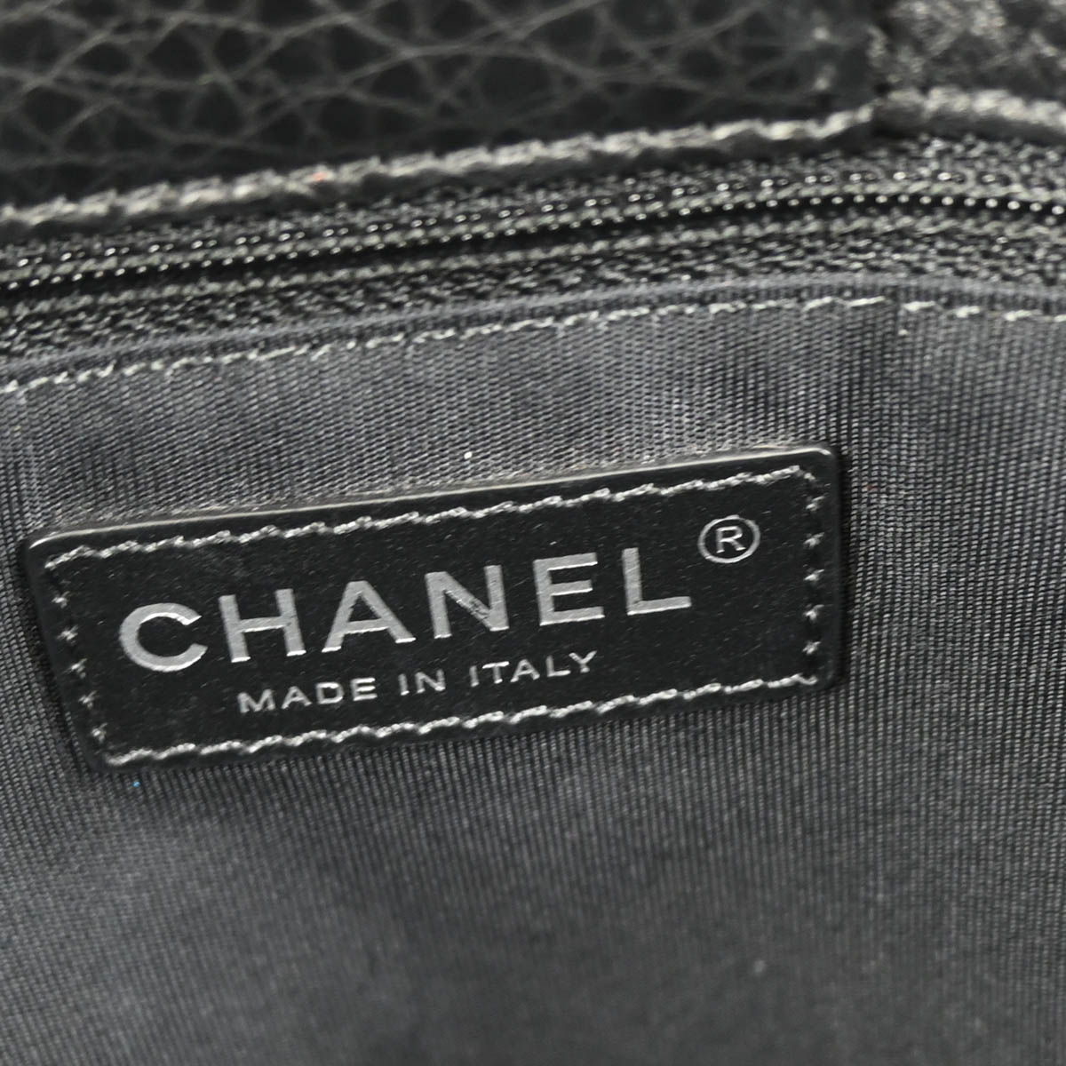 Chanel 2014-2015 Black Deerskin Executive Cerf Tote Shoulder Bag