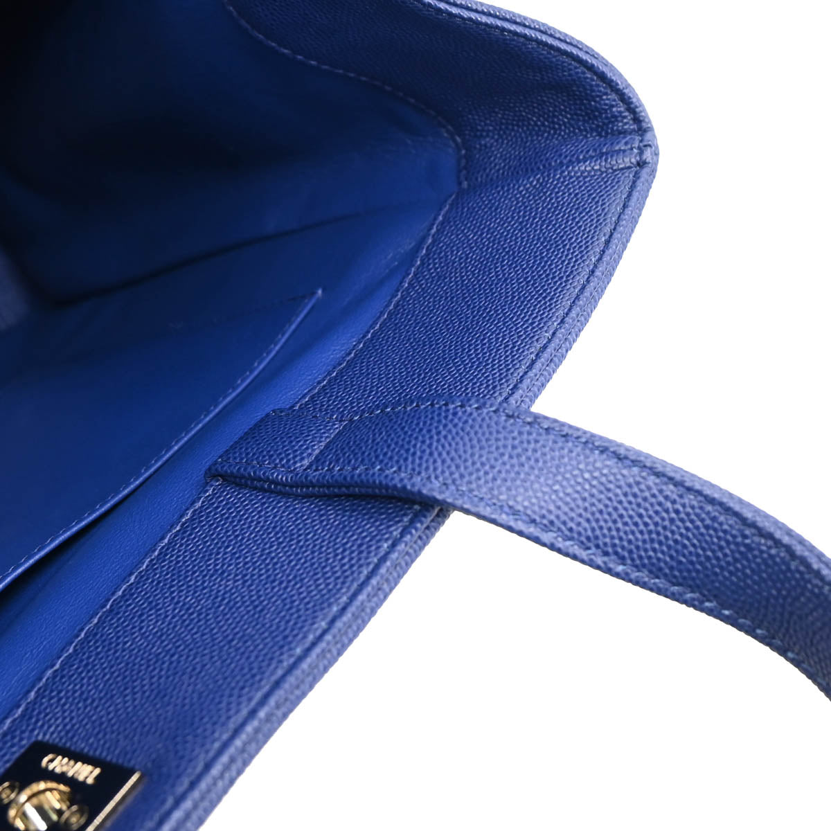 Chanel 2017-2018 Blue Caviar Business Affinity Shopping Tote Bag