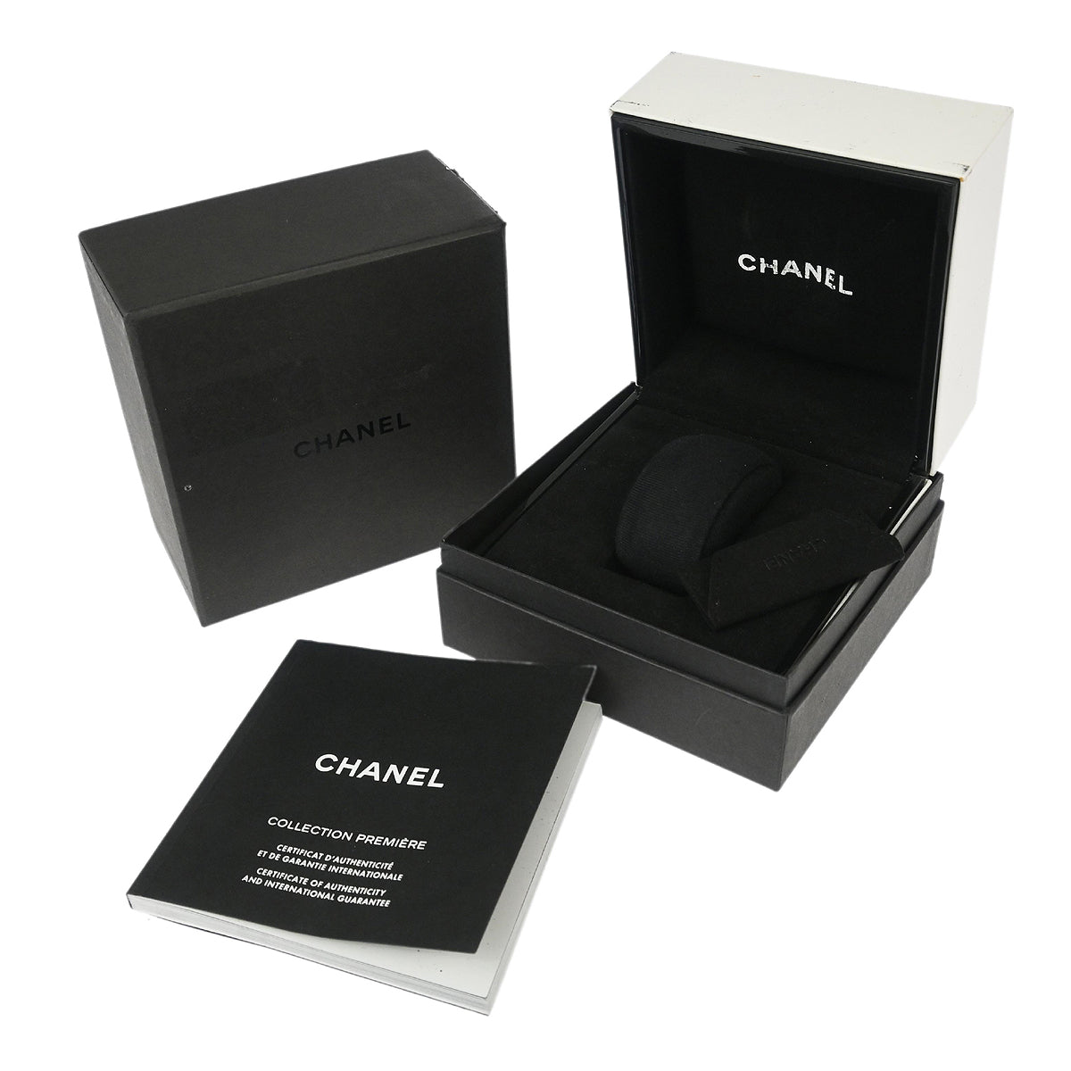 Chanel Premiere H2132 Quartz Watch Ceramic SS Diamond