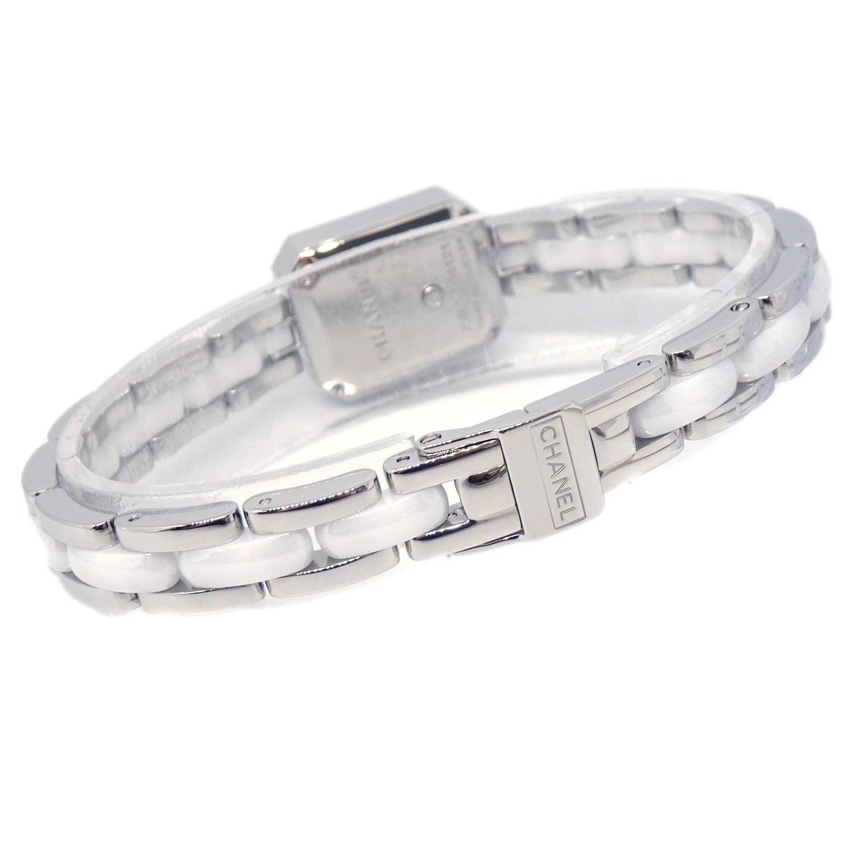 Chanel Premiere H2132 Quartz Watch Ceramic SS Diamond