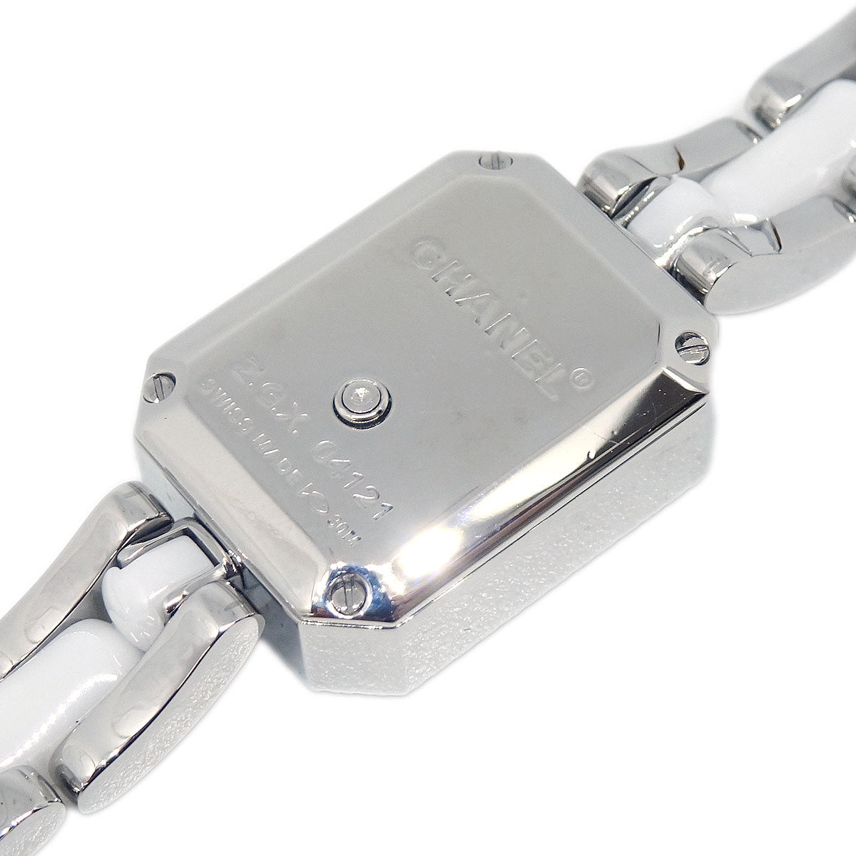 Chanel Premiere H2132 Quartz Watch Ceramic SS Diamond