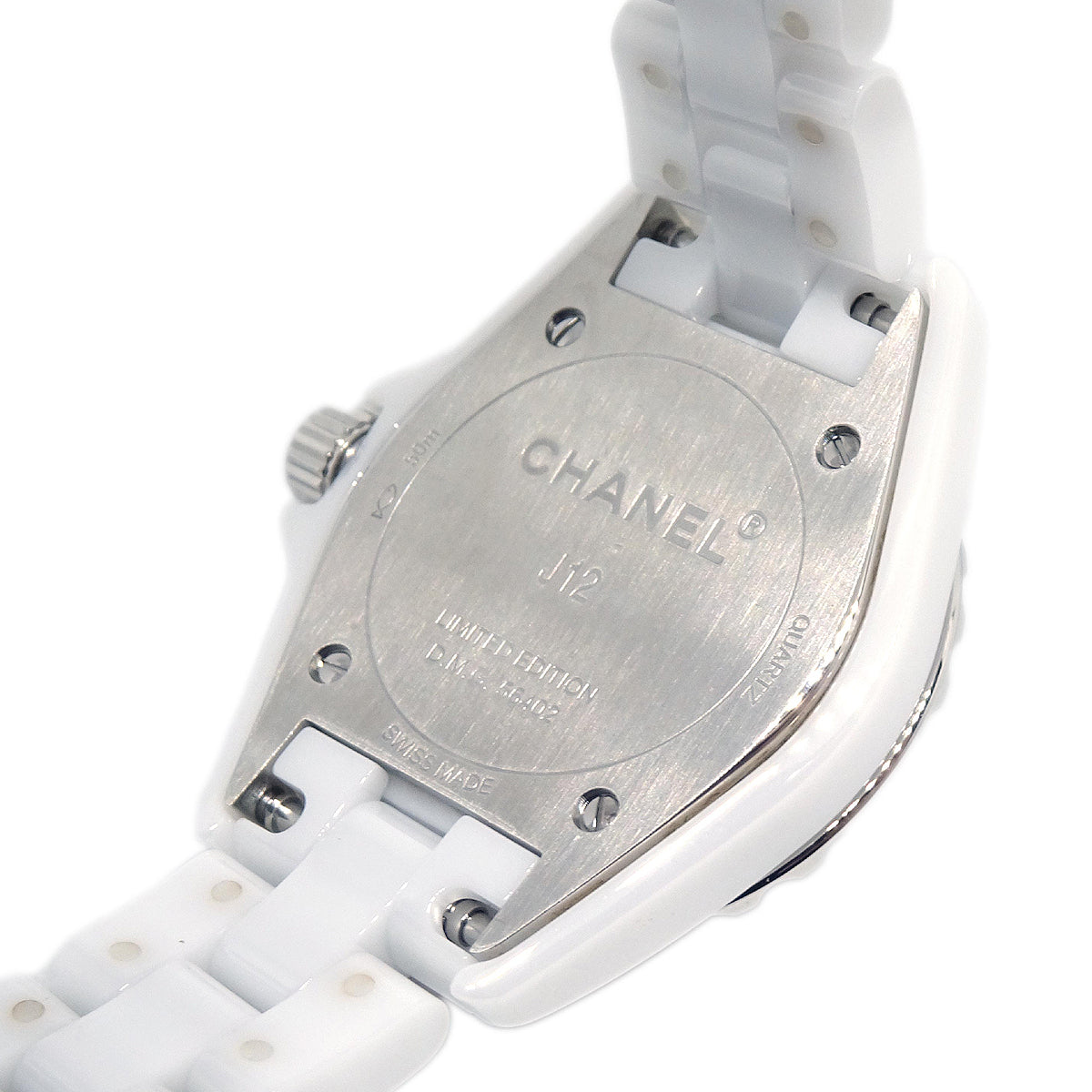 Chanel J12 Ref.H4466 29mm Quartz Watch Ceramic SS Diamond