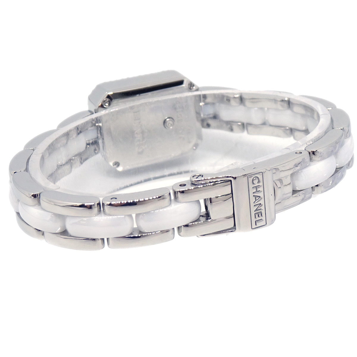 Chanel Premiere H2132 Quartz Watch Ceramic SS Diamond