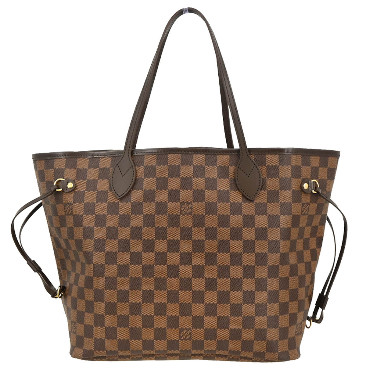 Louis Vuitton 2012 Damier Neverfull MM Shoulder Tote Bag N51105