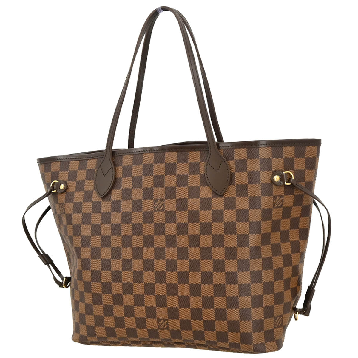 Louis Vuitton 2012 Damier Neverfull MM Shoulder Tote Bag N51105