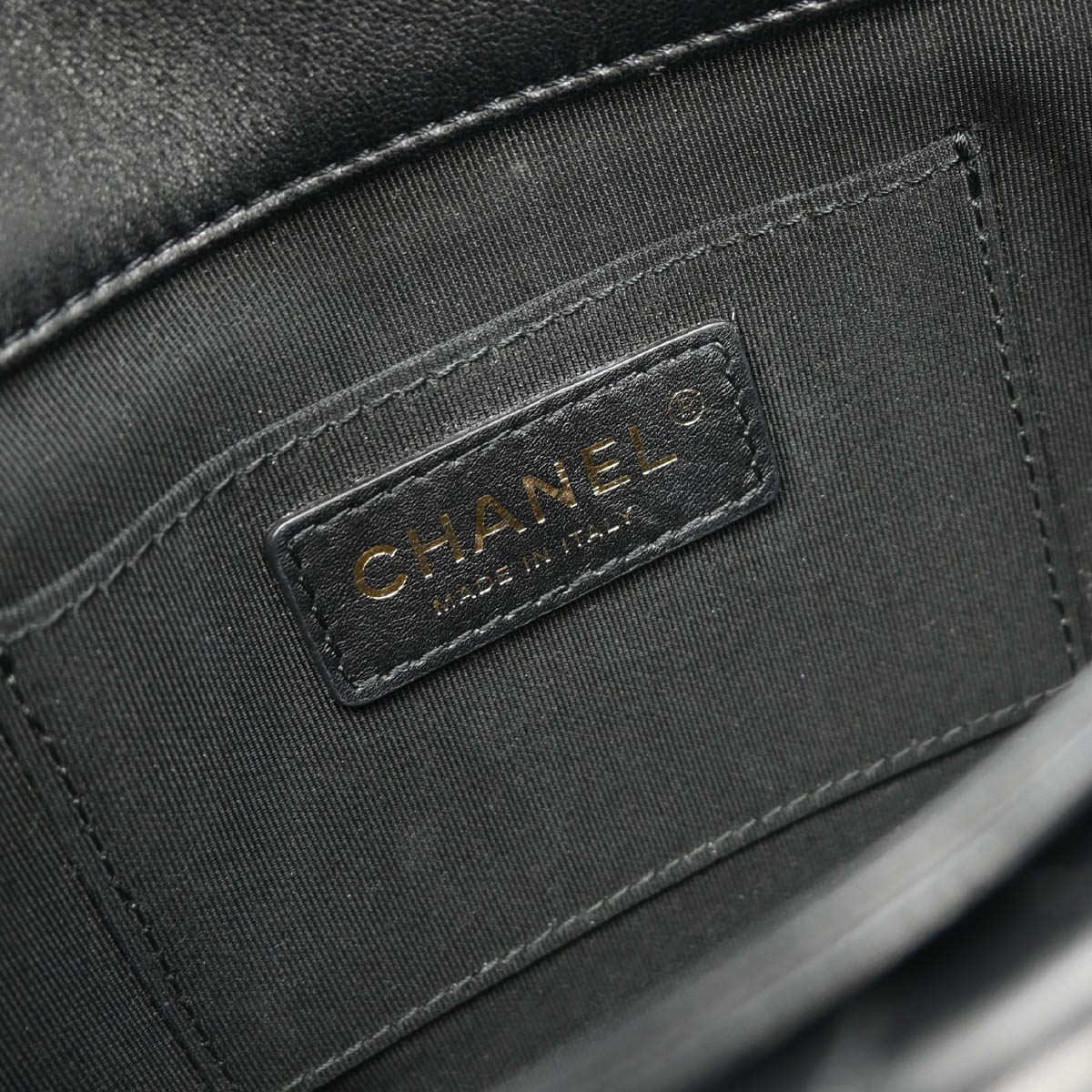 Chanel 2018 Black Lambskin Pouch Clutch Bag