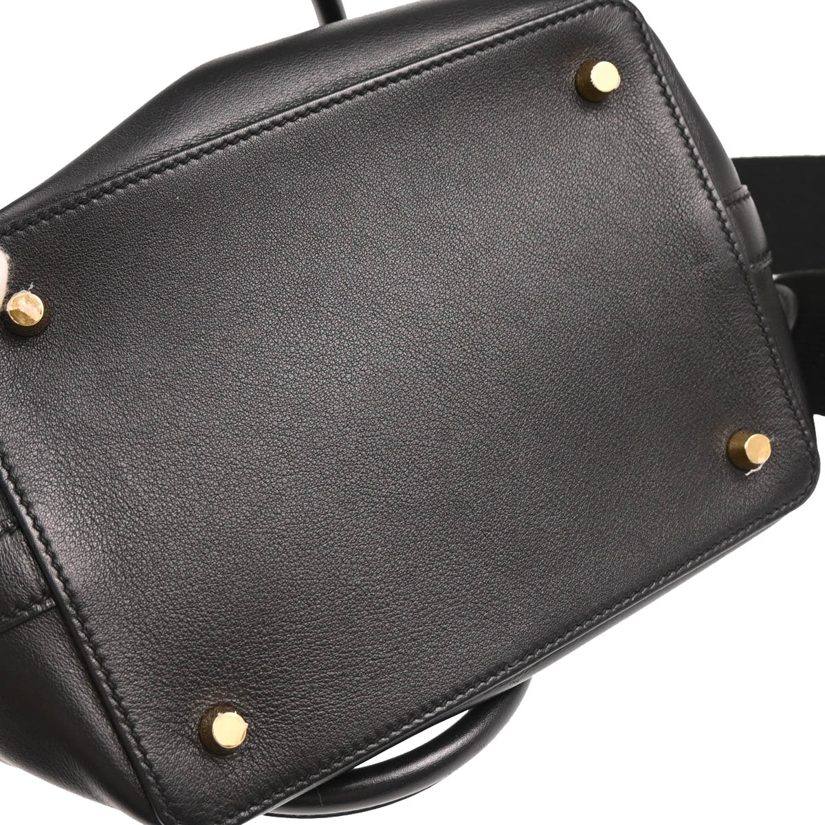 Hermes 2018 Black Veau Swift Toolbox 20 2way Shoulder Handbag