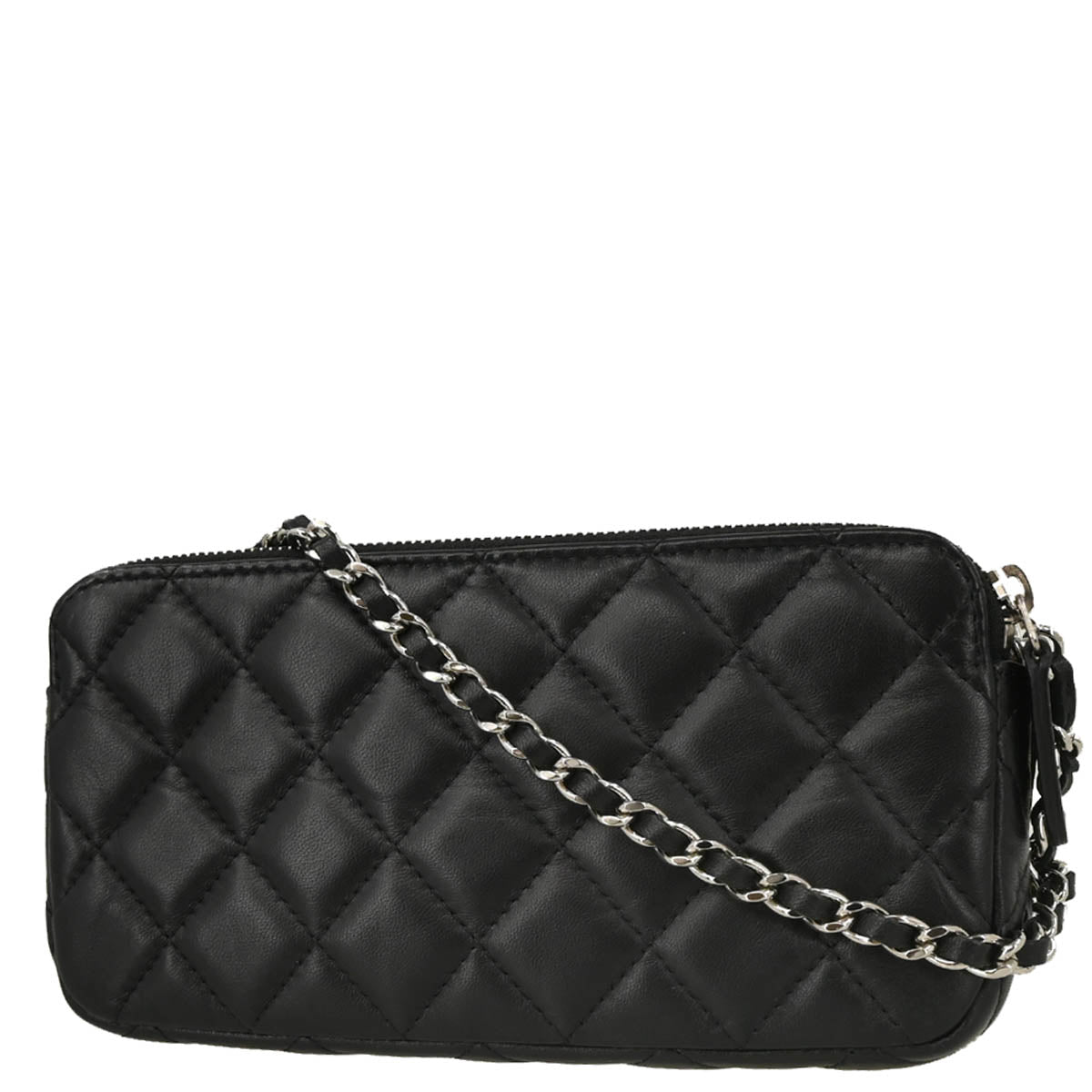 Chanel 2017 Black Lambskin WOC Shoulder Wallet Bag