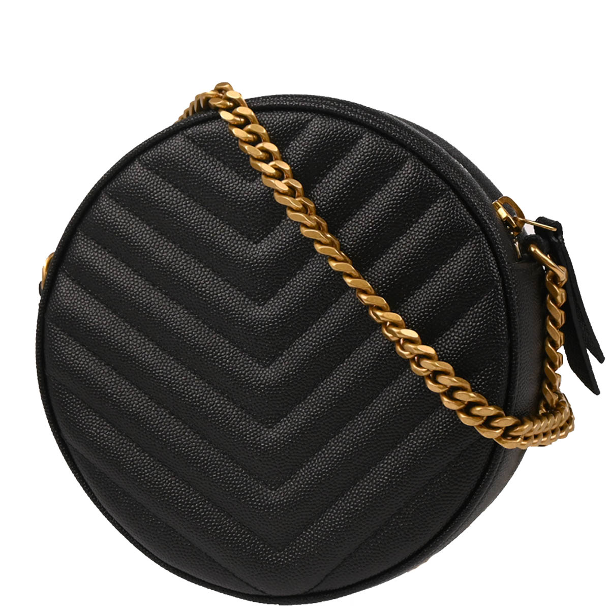 Saint Laurent Black Leather Vinyle Shoulder Bag