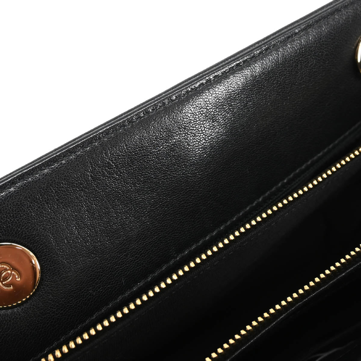 Chanel 2017-2018 Black Lambskin Chevron Handbag