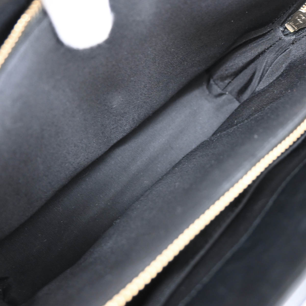 Chanel 2017-2018 Black Lambskin Chevron Handbag
