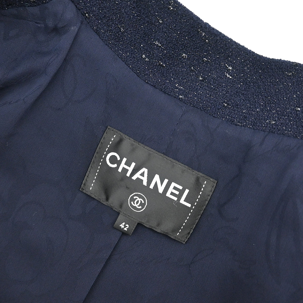Chanel 2018 Double Breasted Jacket Navy #42