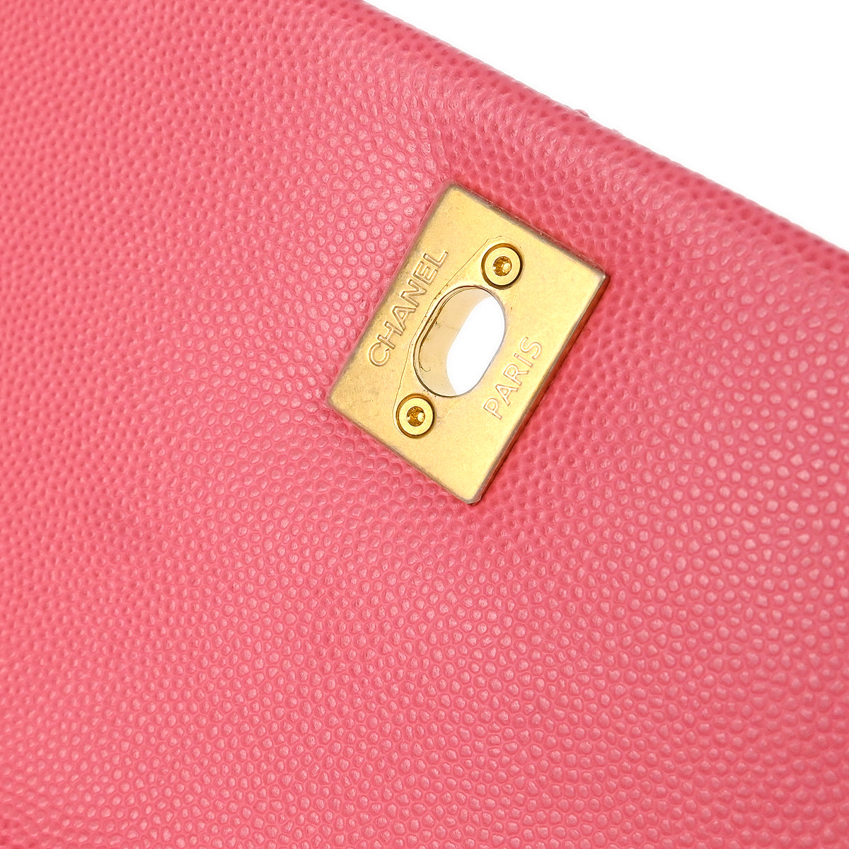 Chanel 2019 Pink Caviar Coco Handle 2way Handbag
