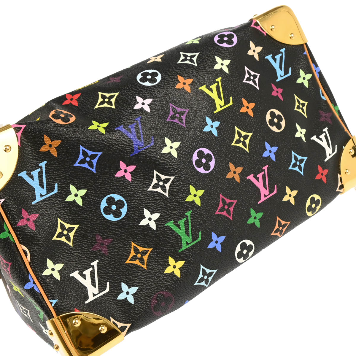Louis Vuitton 2011 Black Monogram Multicolor Speedy 30 Handbag M92642