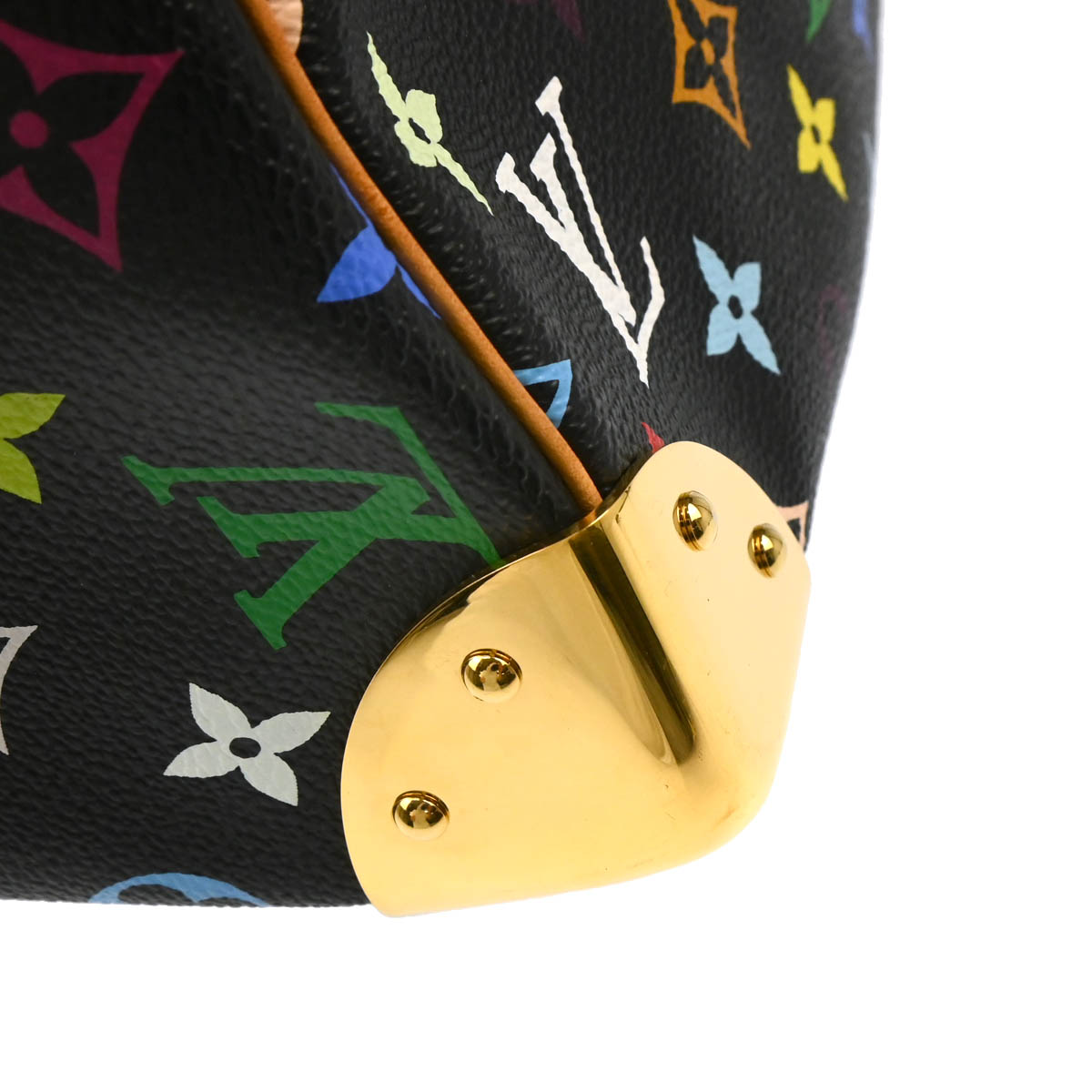 Louis Vuitton 2011 Black Monogram Multicolor Speedy 30 Handbag M92642