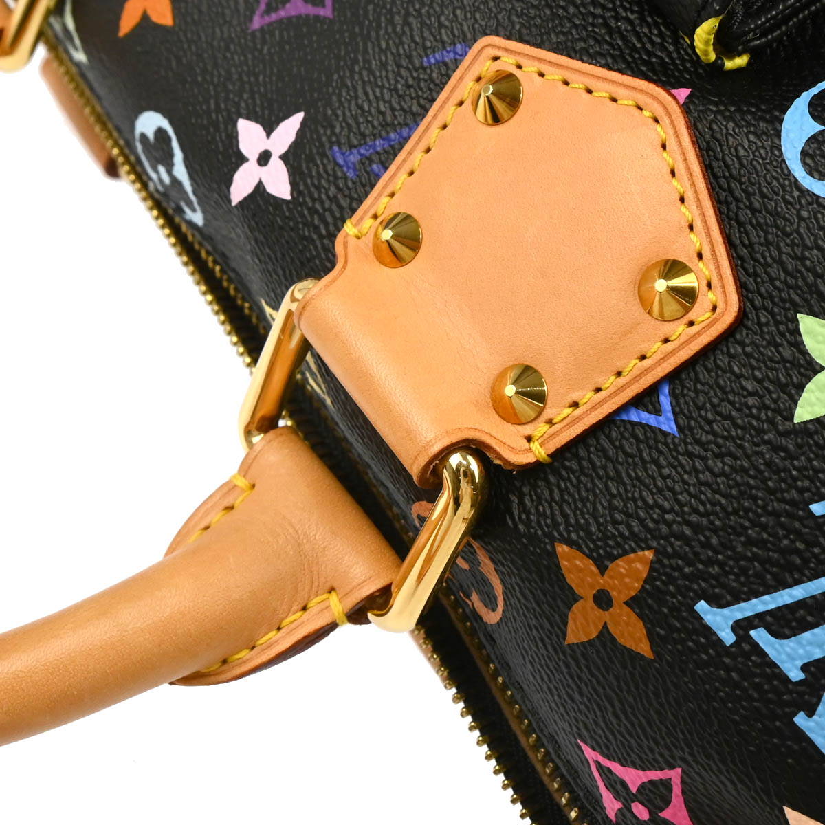 Louis Vuitton 2011 Black Monogram Multicolor Speedy 30 Handbag M92642