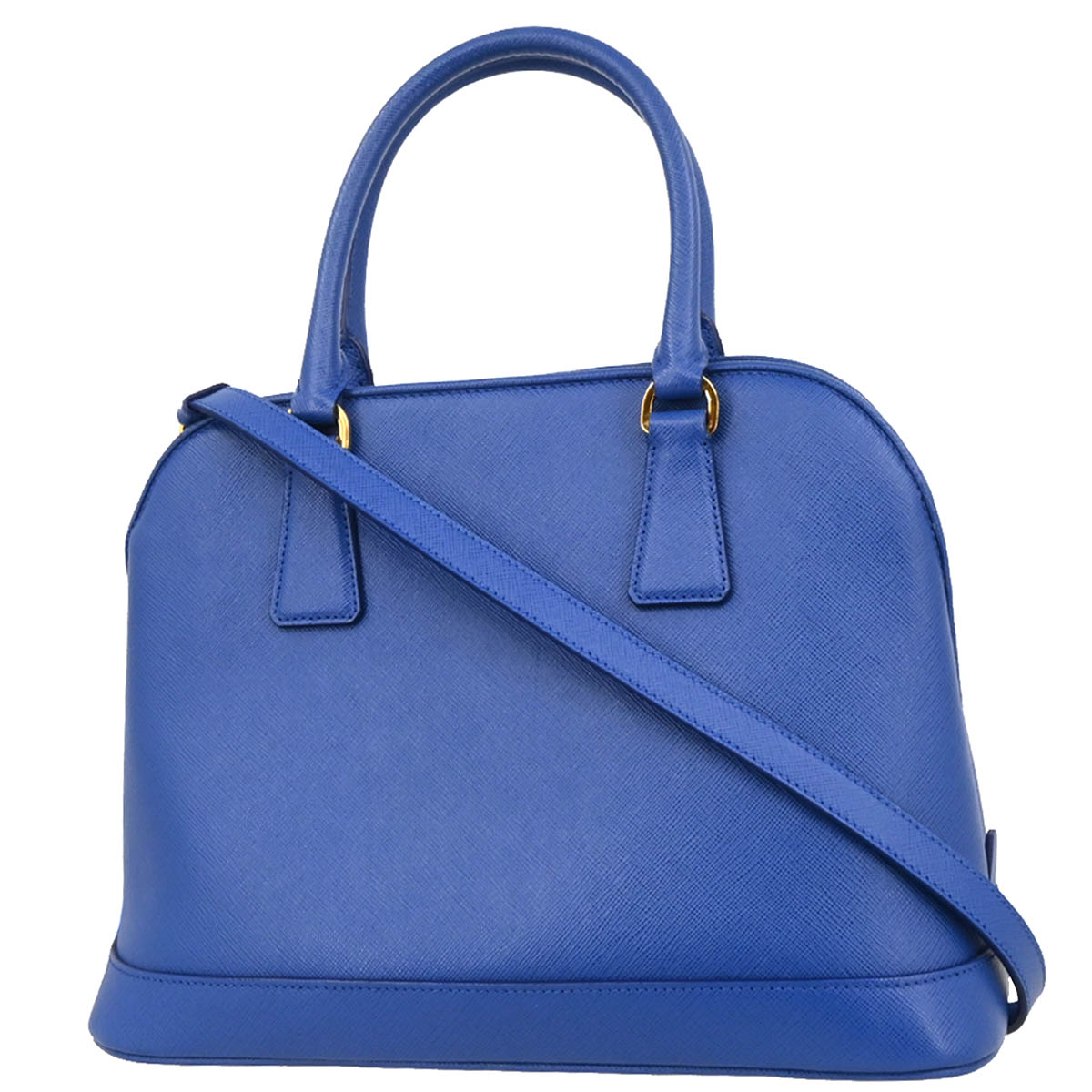 Prada 2015 Blue Leather Promenade 2way Shoulder Handbag