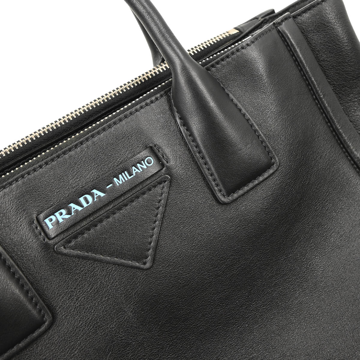 Prada Black Leather Concept 2way Handbag