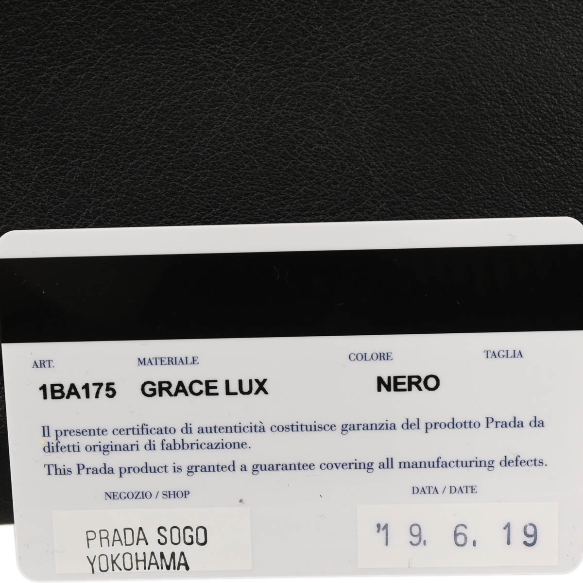 Prada Black Leather Concept 2way Handbag