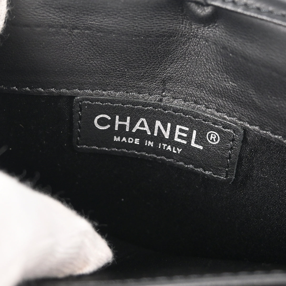 Chanel 2010-2011 Black Calfskin Ultra Stitch WOC Chain Shoulder Wallet Bag