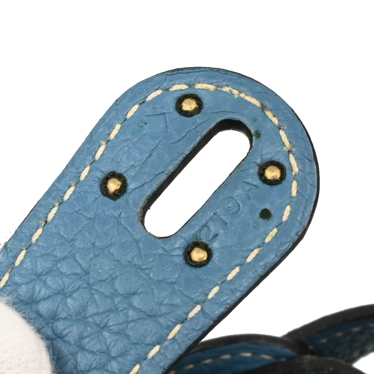 Hermes Blue Jean Taurillon Clemence Lindy 30 Shoulder Bag