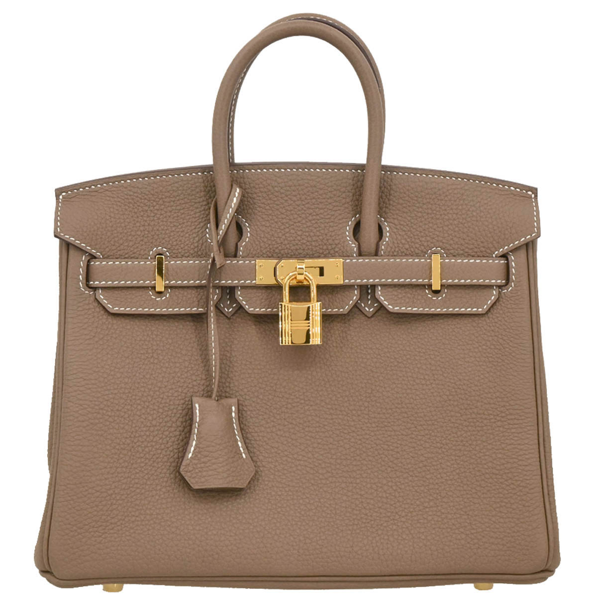 Hermes 2019 Etoupe Gray Togo Birkin 25 Handbag