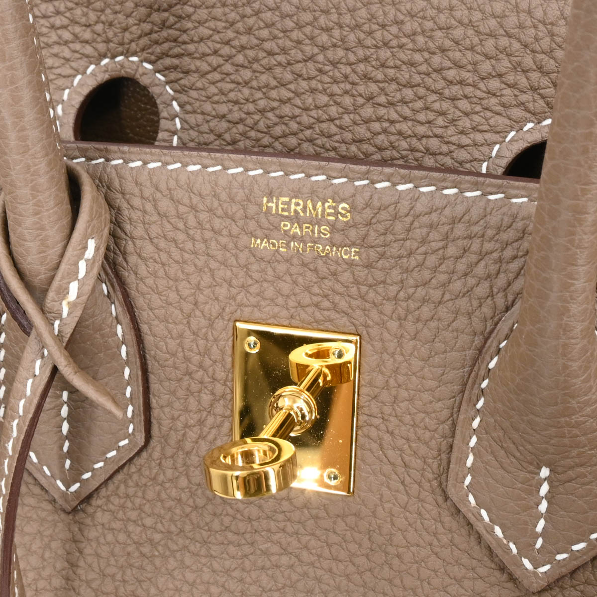 Hermes 2019 Etoupe Gray Togo Birkin 25 Handbag