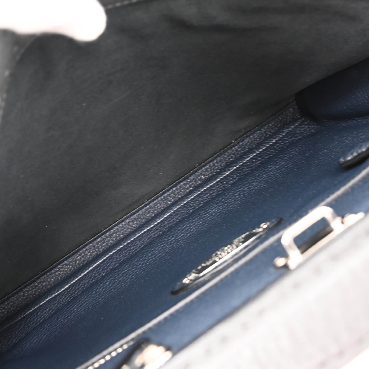 Fendi Gray Leather Peekaboo Fit 2way Shoulder Handbag