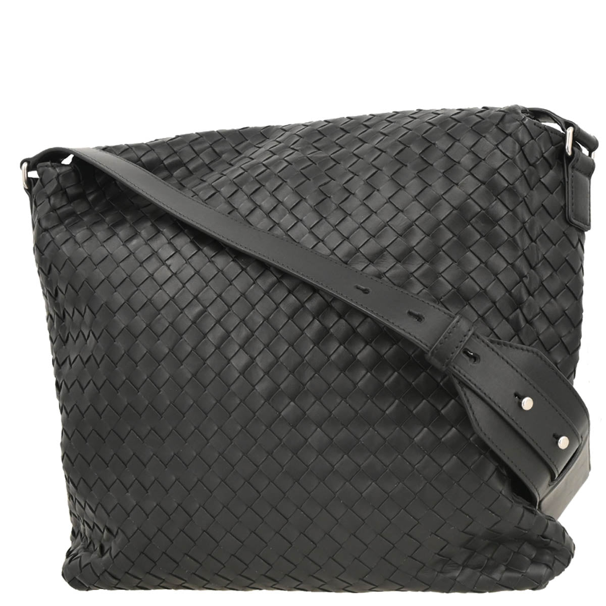 Bottega Veneta Black Intrecciato Shoulder Bag