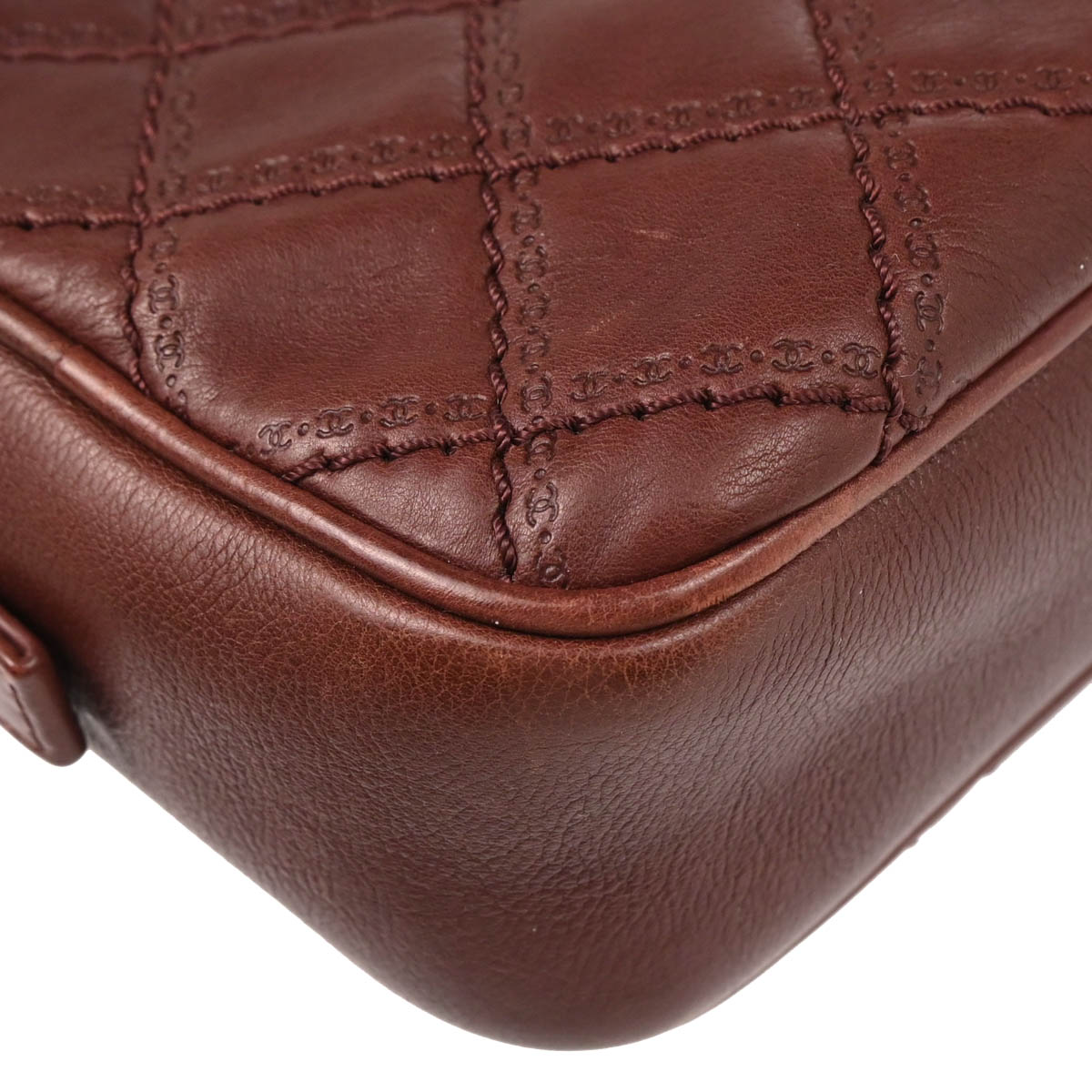 Chanel 2013-2014 Bordeaux Calfskin Coco Sporran Shoulder Bag