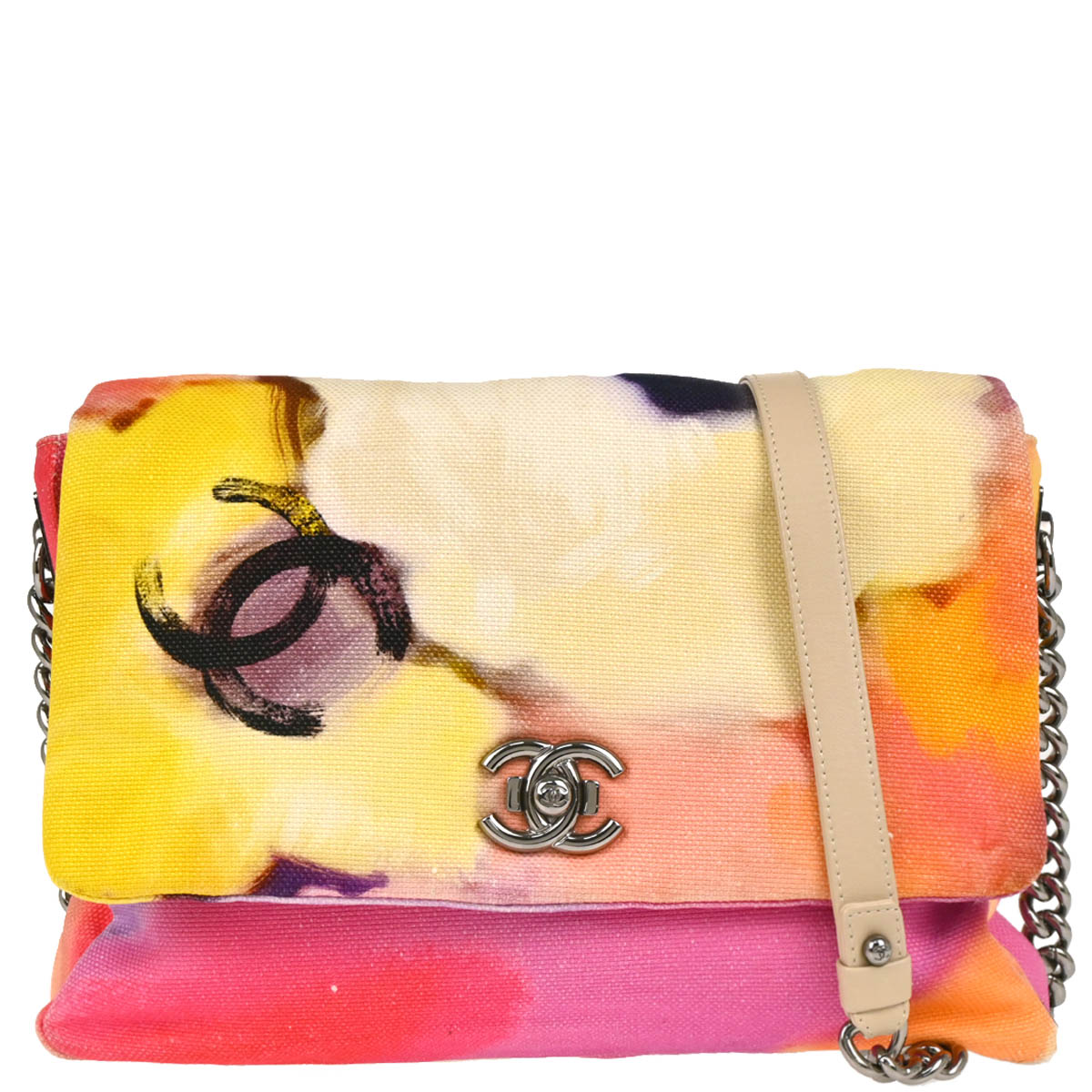 Chanel 2015-2016 Red Canvas Shoulder Bag