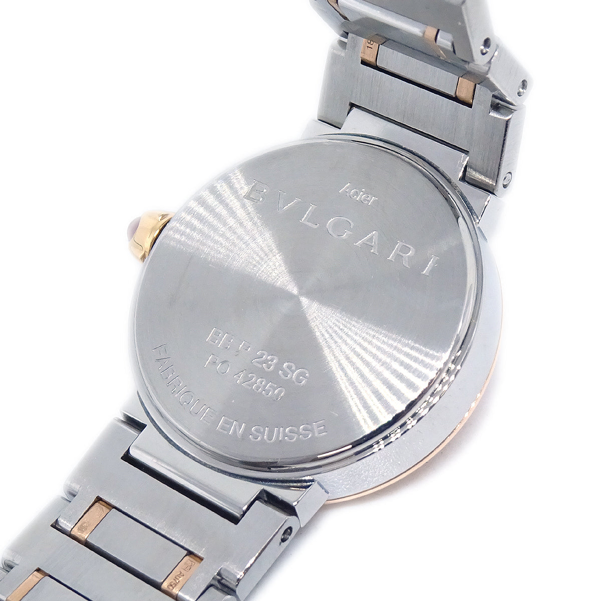 Bvlgari Ref.BB12SG Quartz Watch 18KPG SS Diamond