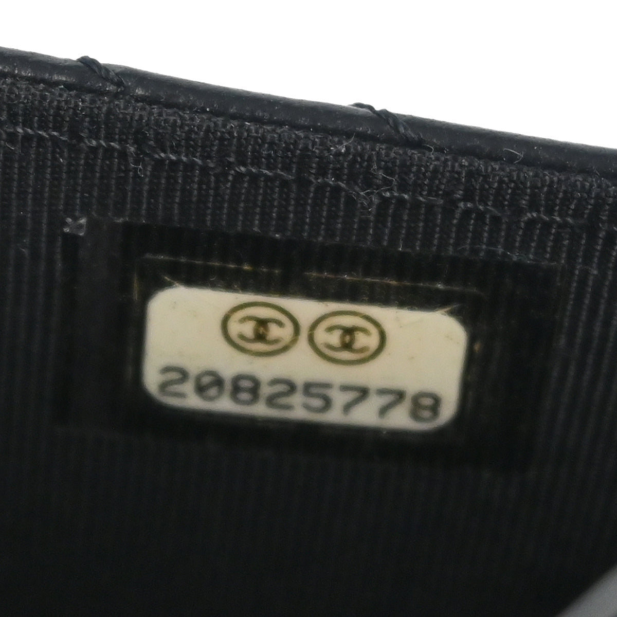 Chanel 2014-2015 Black Lambskin Chevron Classic WOC Shoulder Wallet Bag